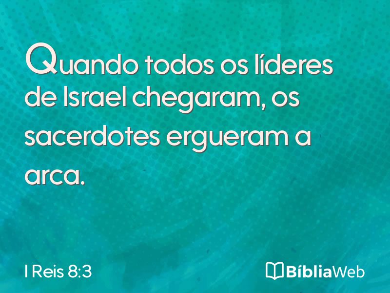 I Reis 8:3 em imagem para compartilhar