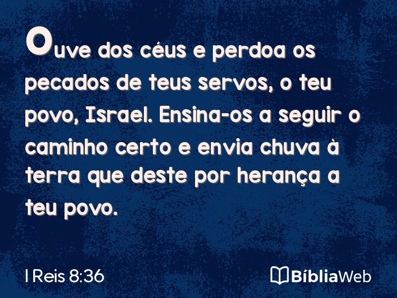 I Reis 8:36 em imagem para compartilhar