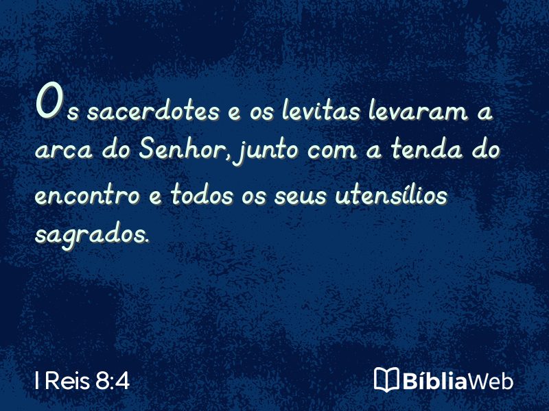 I Reis 8:4 em imagem para compartilhar
