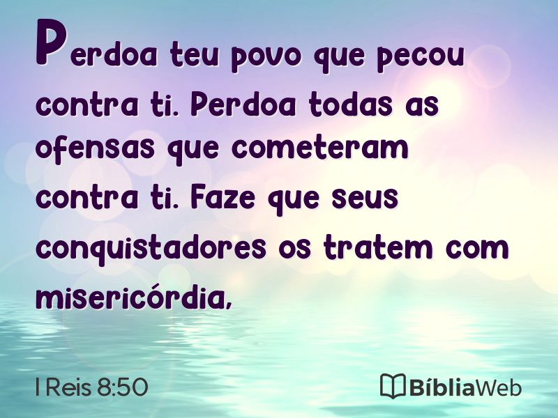 I Reis 8:50 em imagem para compartilhar