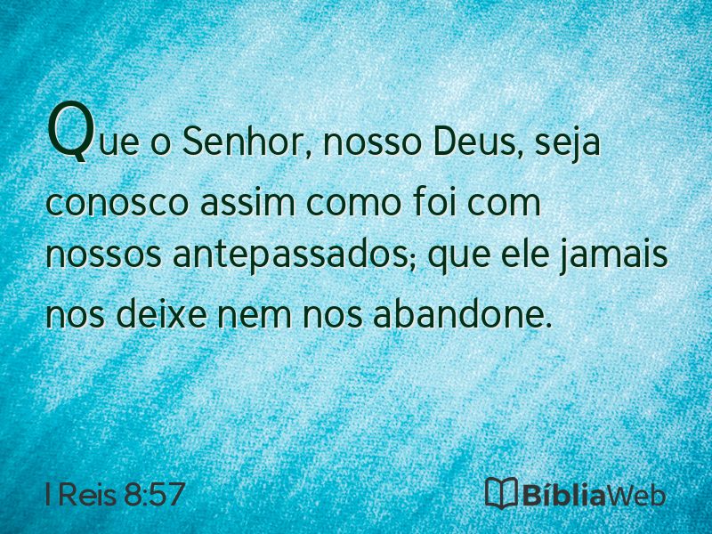 I Reis 8:57 em imagem para compartilhar