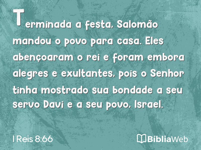 I Reis 8:66 em imagem para compartilhar