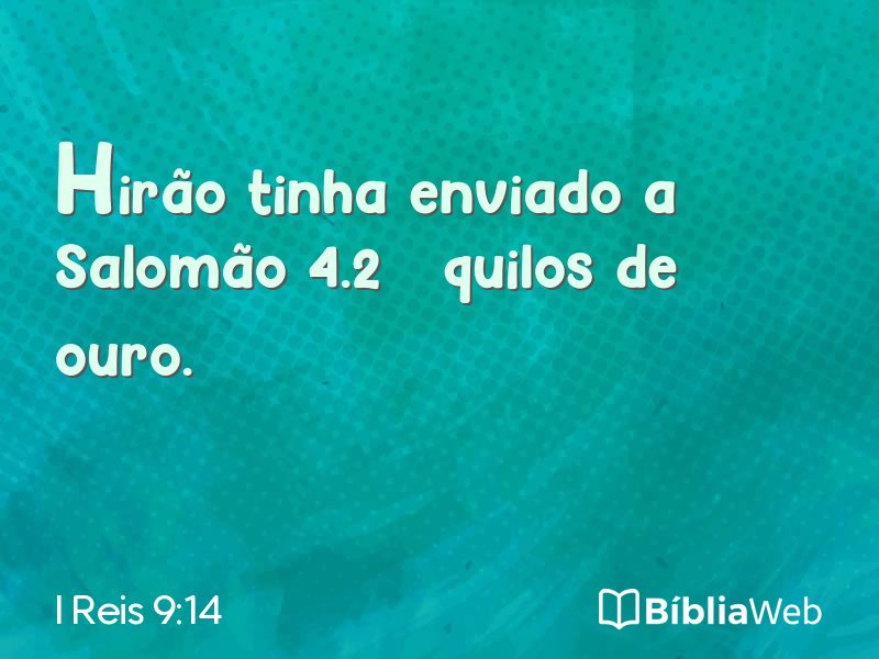 I Reis 9:14 em imagem para compartilhar