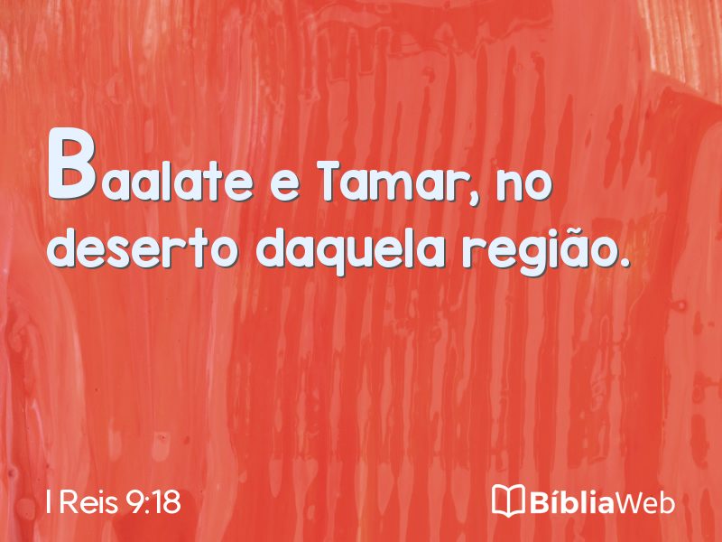 I Reis 9:18 em imagem para compartilhar
