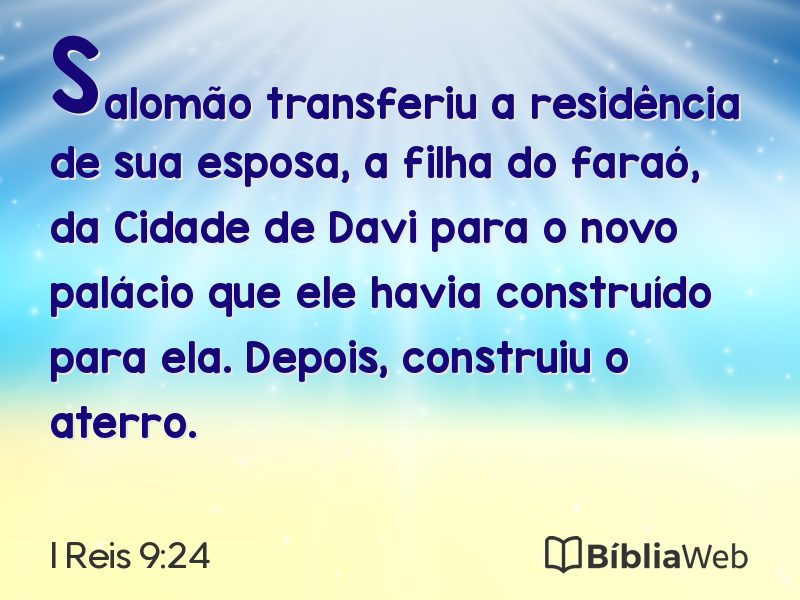 I Reis 9:24 em imagem para compartilhar