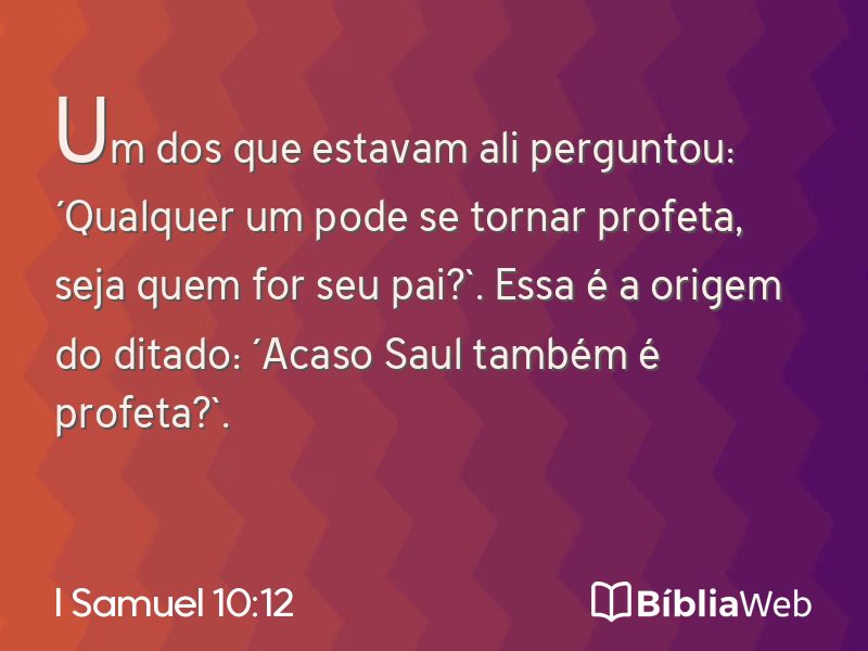 I Samuel 10:12 em imagem para compartilhar