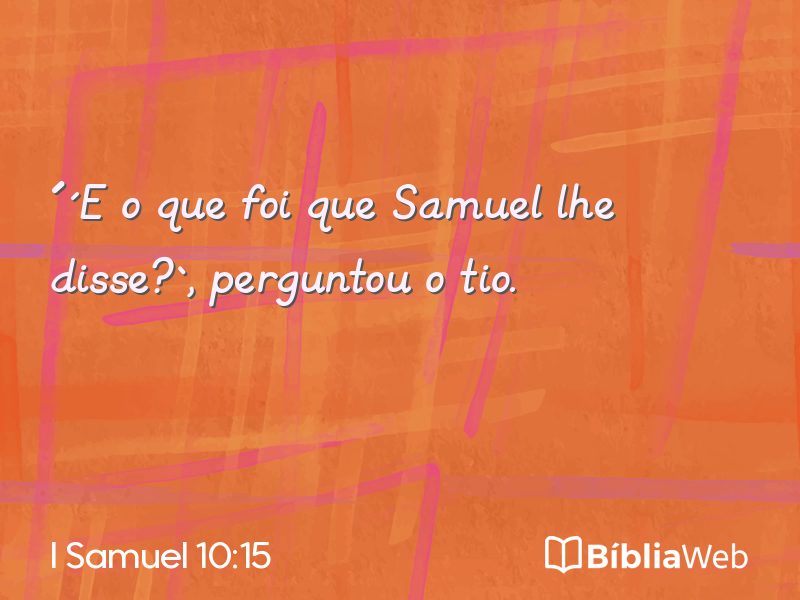 I Samuel 10:15 em imagem para compartilhar