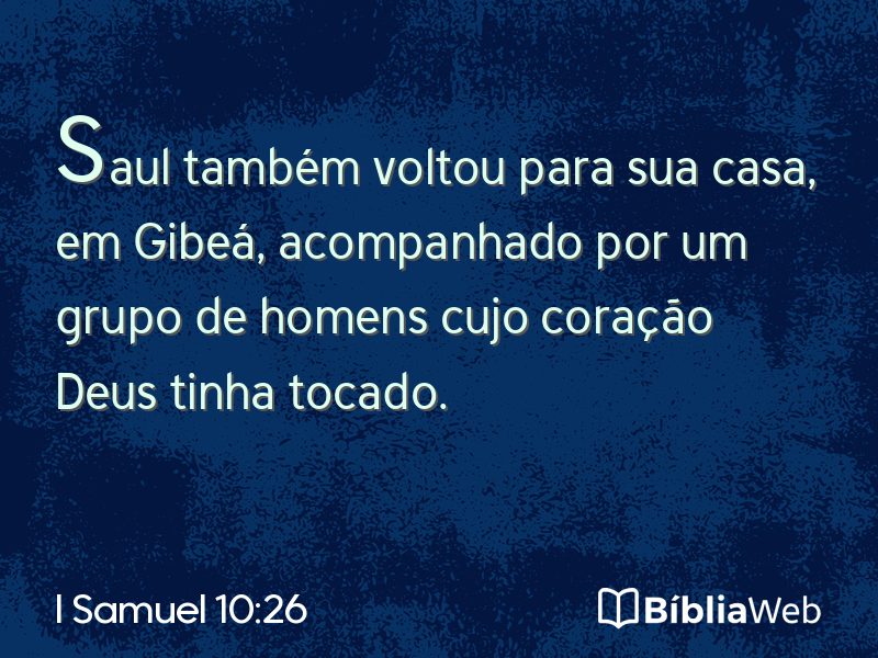 I Samuel 10:26 em imagem para compartilhar