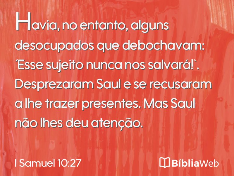 I Samuel 10:27 em imagem para compartilhar