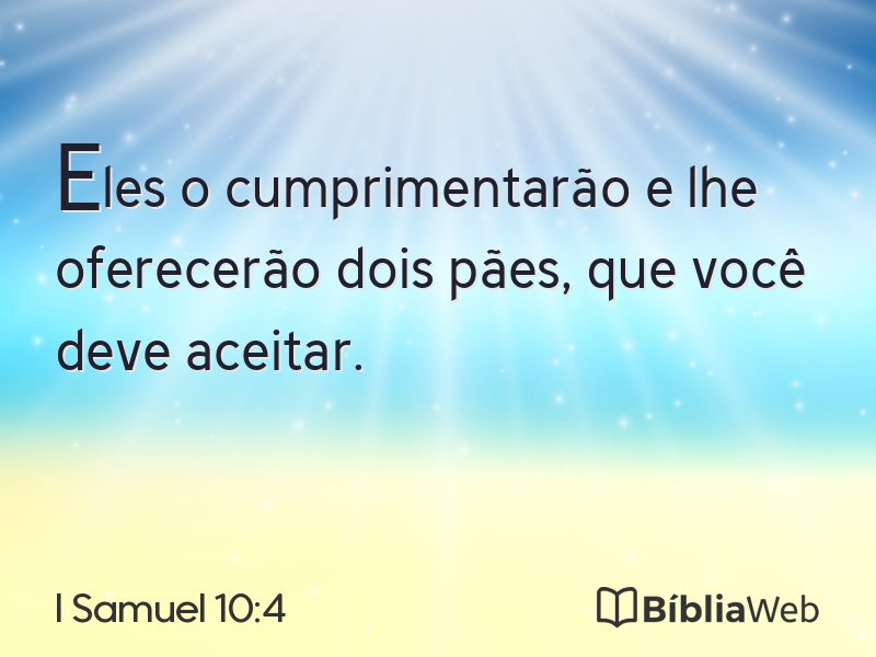 I Samuel 10:4 em imagem para compartilhar