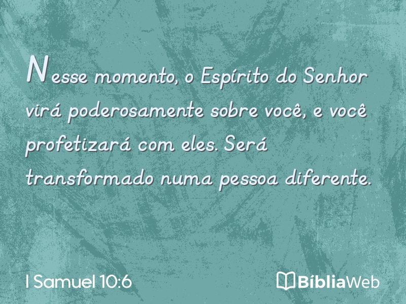 I Samuel 10:6 em imagem para compartilhar