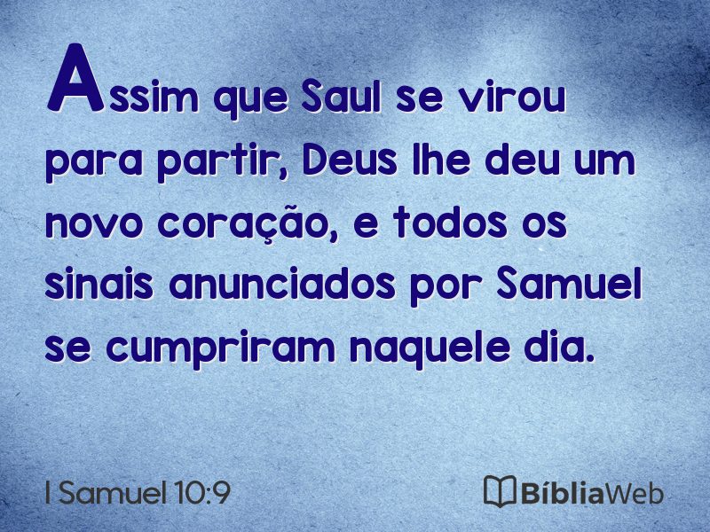 I Samuel 10:9 em imagem para compartilhar
