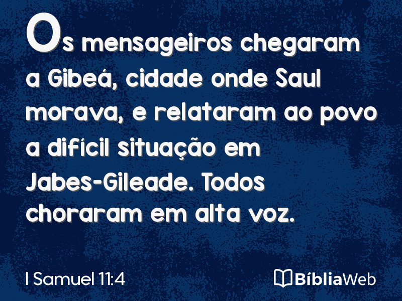 I Samuel 11:4 em imagem para compartilhar