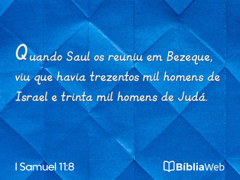 I Samuel 11:8 em imagem para compartilhar