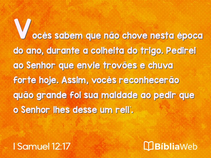 I Samuel 12:17 em imagem para compartilhar