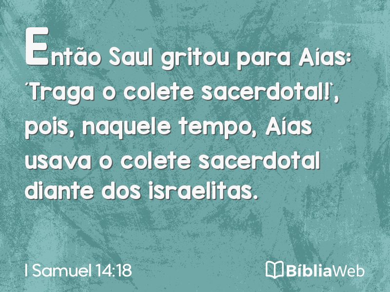 I Samuel 14:18 em imagem para compartilhar