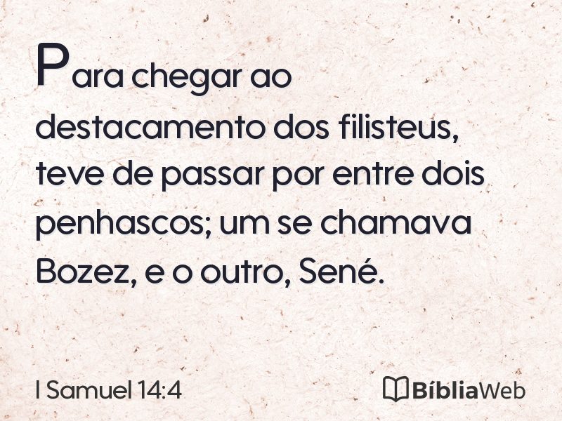 I Samuel 14:4 em imagem para compartilhar