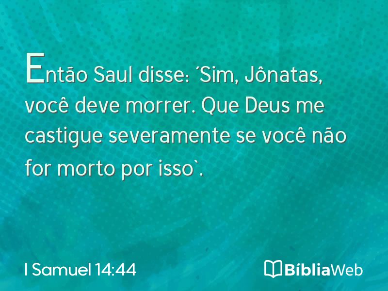 I Samuel 14:44 em imagem para compartilhar
