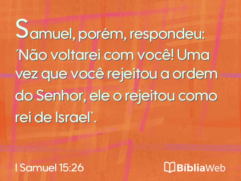 I Samuel 15:26 em imagem para compartilhar