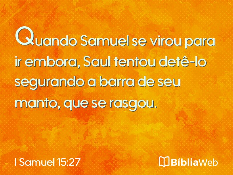 I Samuel 15:27 em imagem para compartilhar