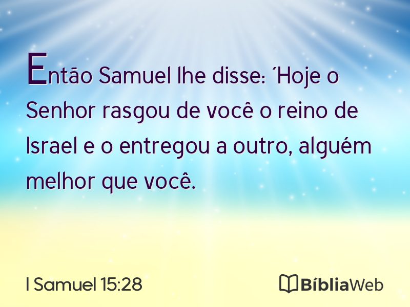 I Samuel 15:28 em imagem para compartilhar