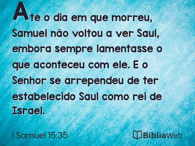 I Samuel 15:35 em imagem para compartilhar