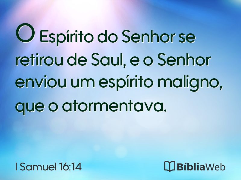 I Samuel 16:14 em imagem para compartilhar