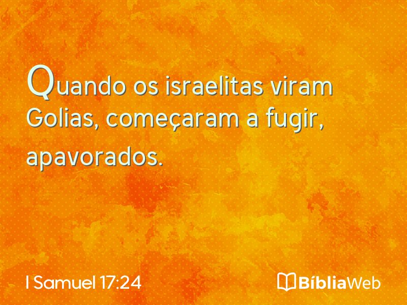 I Samuel 17:24 em imagem para compartilhar