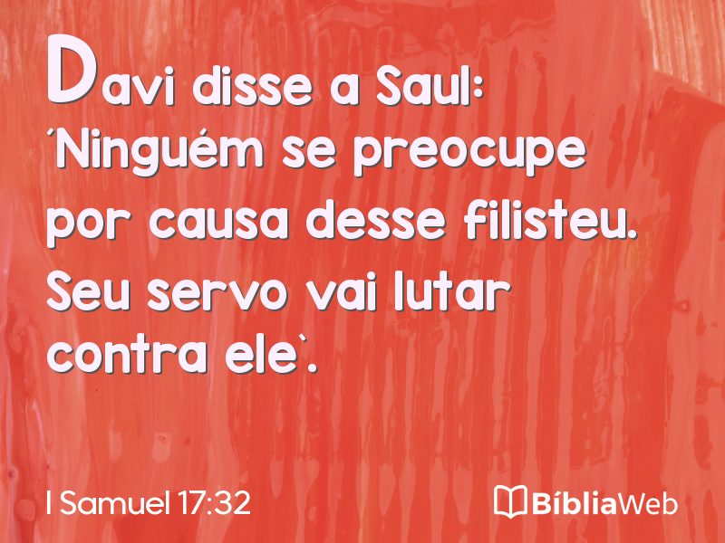 I Samuel 17:32 em imagem para compartilhar