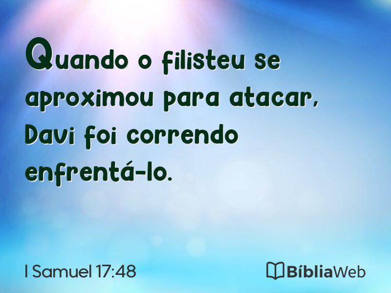 I Samuel 17:48 em imagem para compartilhar