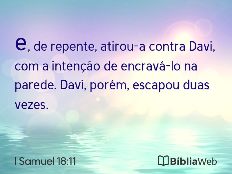 I Samuel 18:11 em imagem para compartilhar