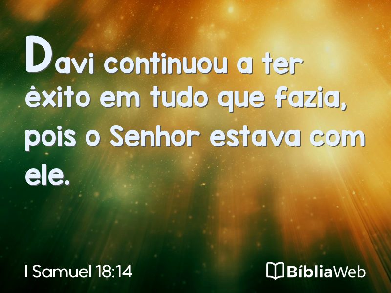 I Samuel 18:14 em imagem para compartilhar