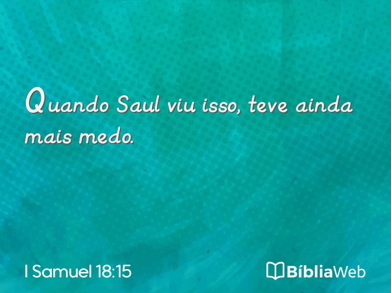 I Samuel 18:15 em imagem para compartilhar
