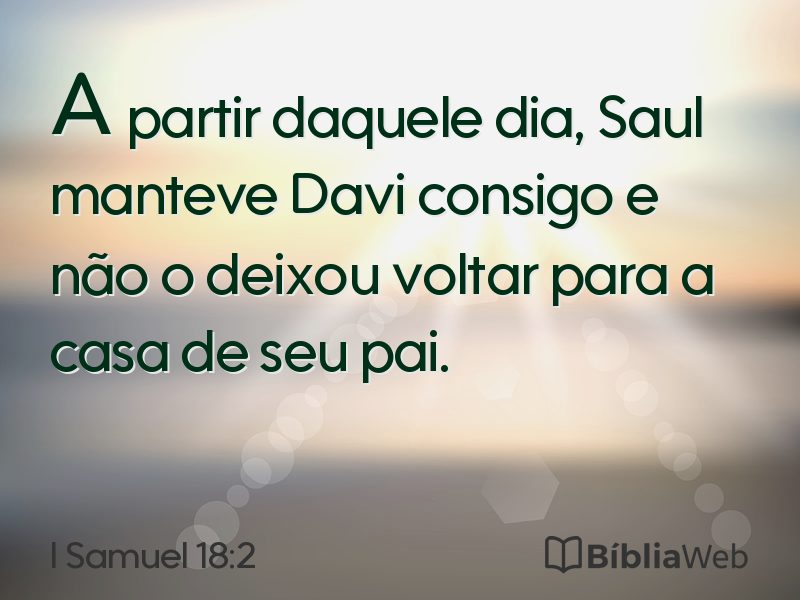 I Samuel 18:2 em imagem para compartilhar