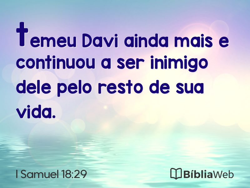 I Samuel 18:29 em imagem para compartilhar