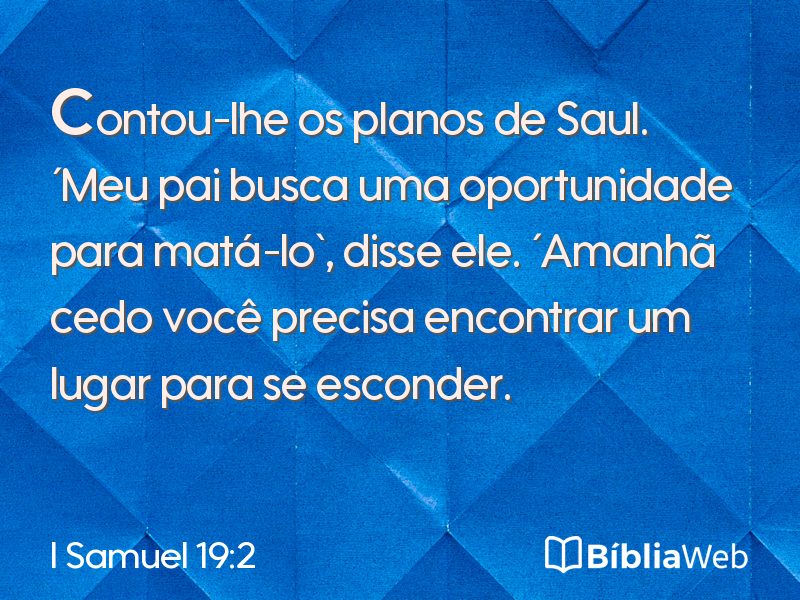 I Samuel 19:2 em imagem para compartilhar