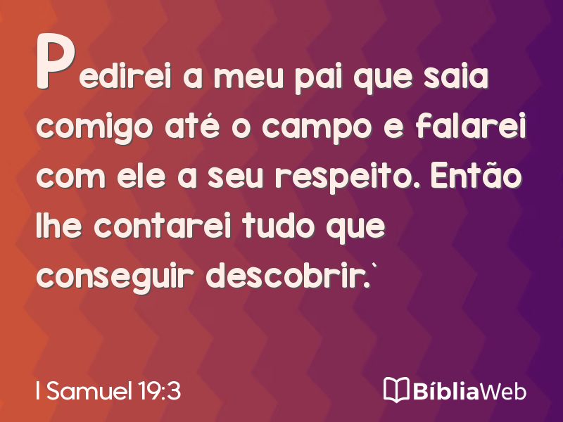 I Samuel 19:3 em imagem para compartilhar