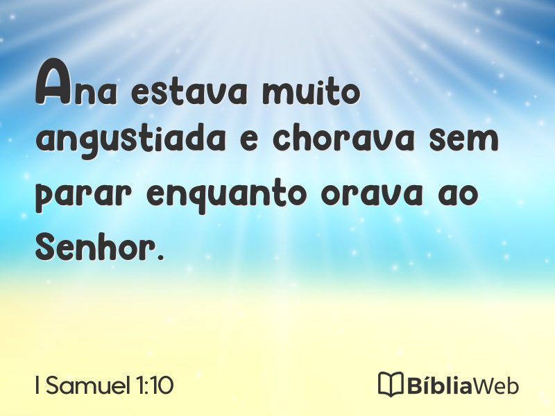 I Samuel 1:10 em imagem para compartilhar