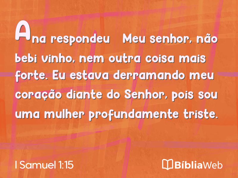 I Samuel 1:15 em imagem para compartilhar