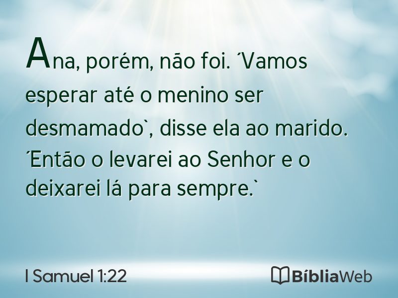 I Samuel 1:22 em imagem para compartilhar