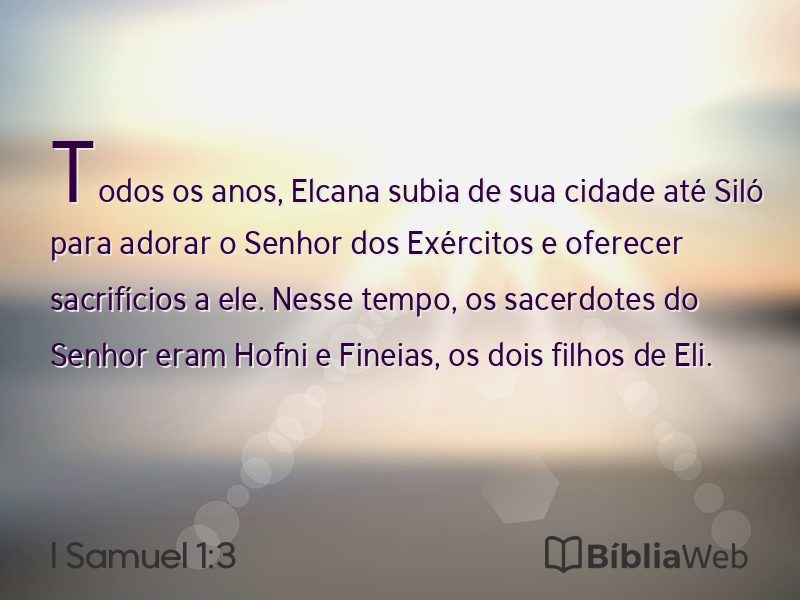 I Samuel 1:3 em imagem para compartilhar