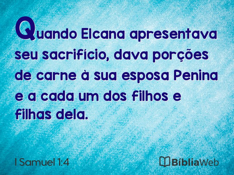 I Samuel 1:4 em imagem para compartilhar