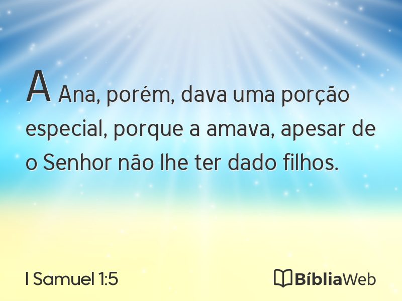 I Samuel 1:5 em imagem para compartilhar