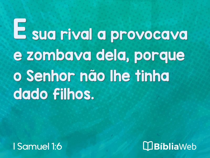 I Samuel 1:6 em imagem para compartilhar