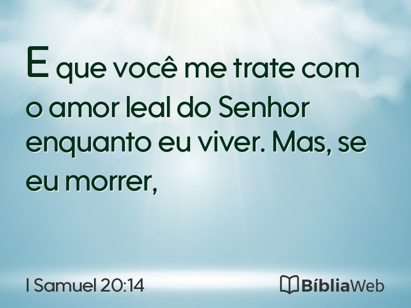 I Samuel 20:14 em imagem para compartilhar