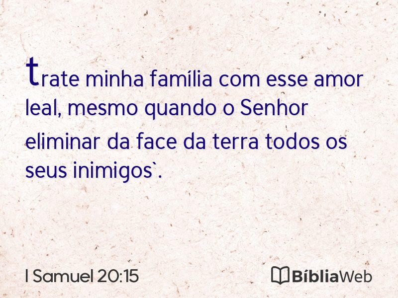 I Samuel 20:15 em imagem para compartilhar