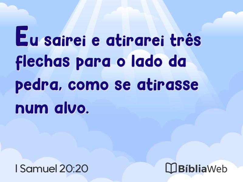 I Samuel 20:20 em imagem para compartilhar