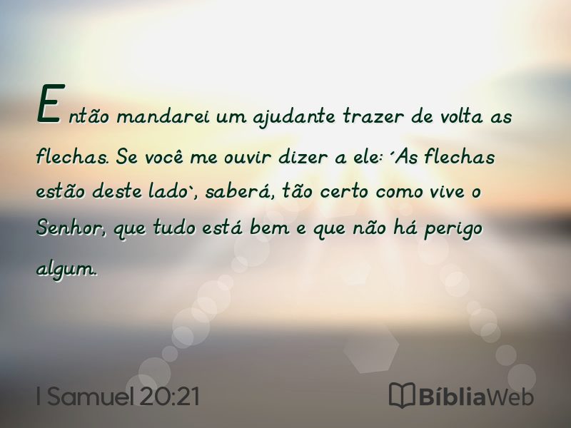 I Samuel 20:21 em imagem para compartilhar