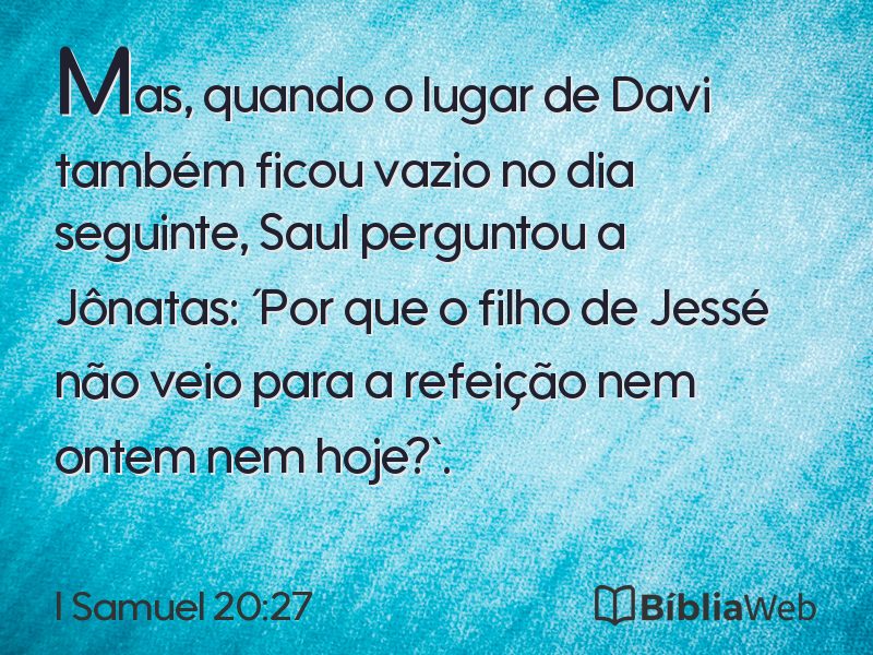 I Samuel 20:27 em imagem para compartilhar