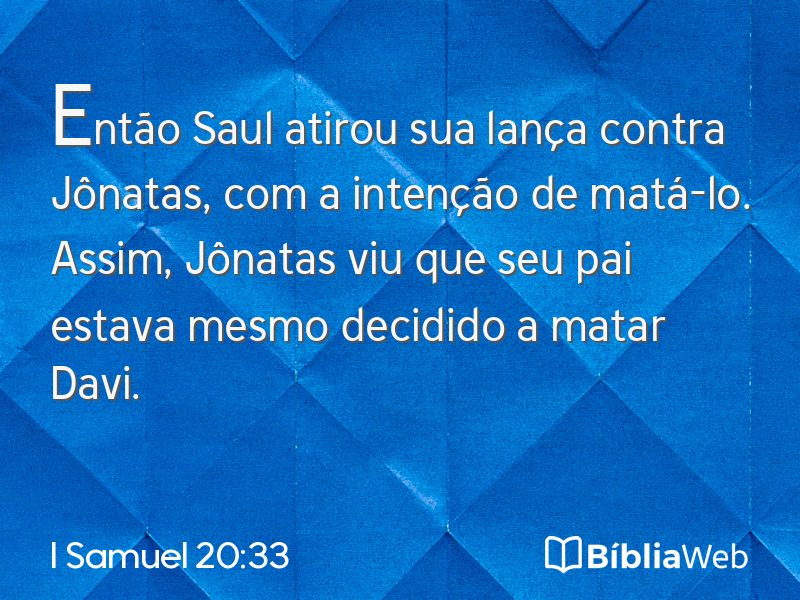 I Samuel 20:33 em imagem para compartilhar